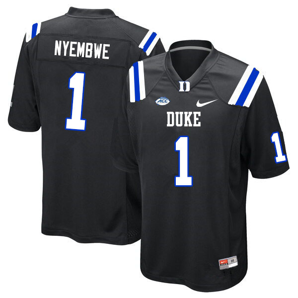 Duke Blue Devils #1 Axel Nyembwe College Football Jerseys Sale-Black